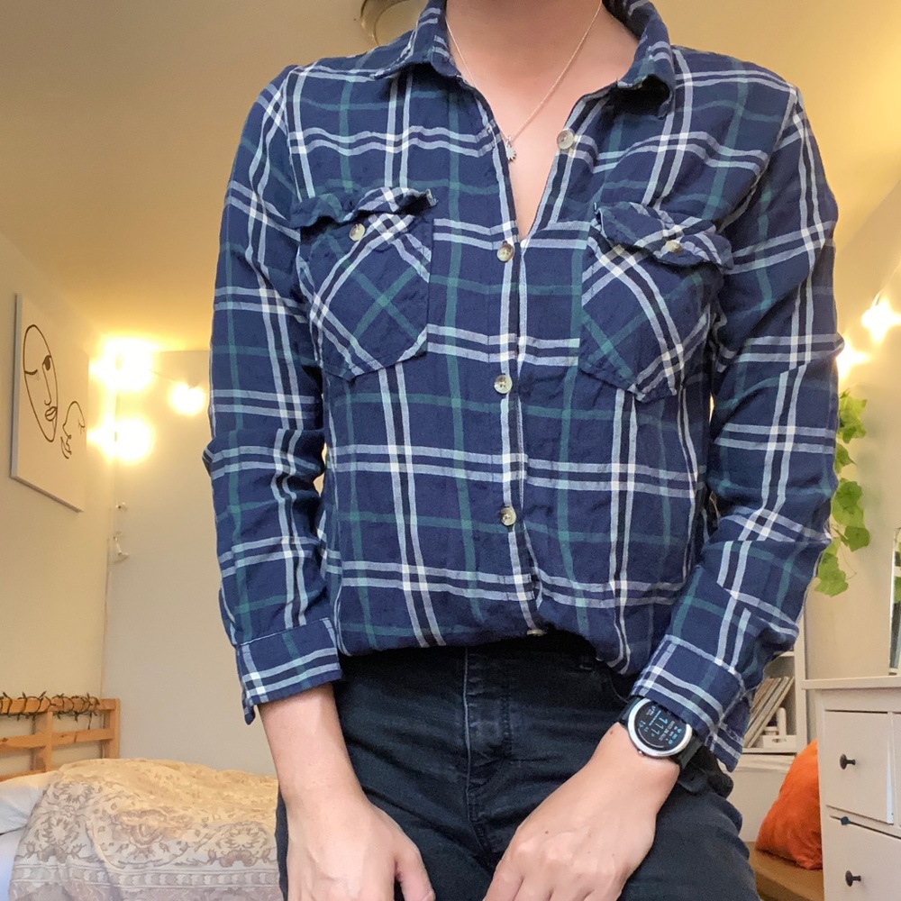 Navy Blue Flannel